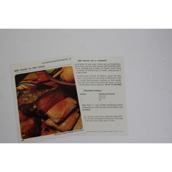 Vtg. 1971 Betty Crocker Recipe Card Library w 100's Retro Picture Card Recipes - Picture 4 of 7